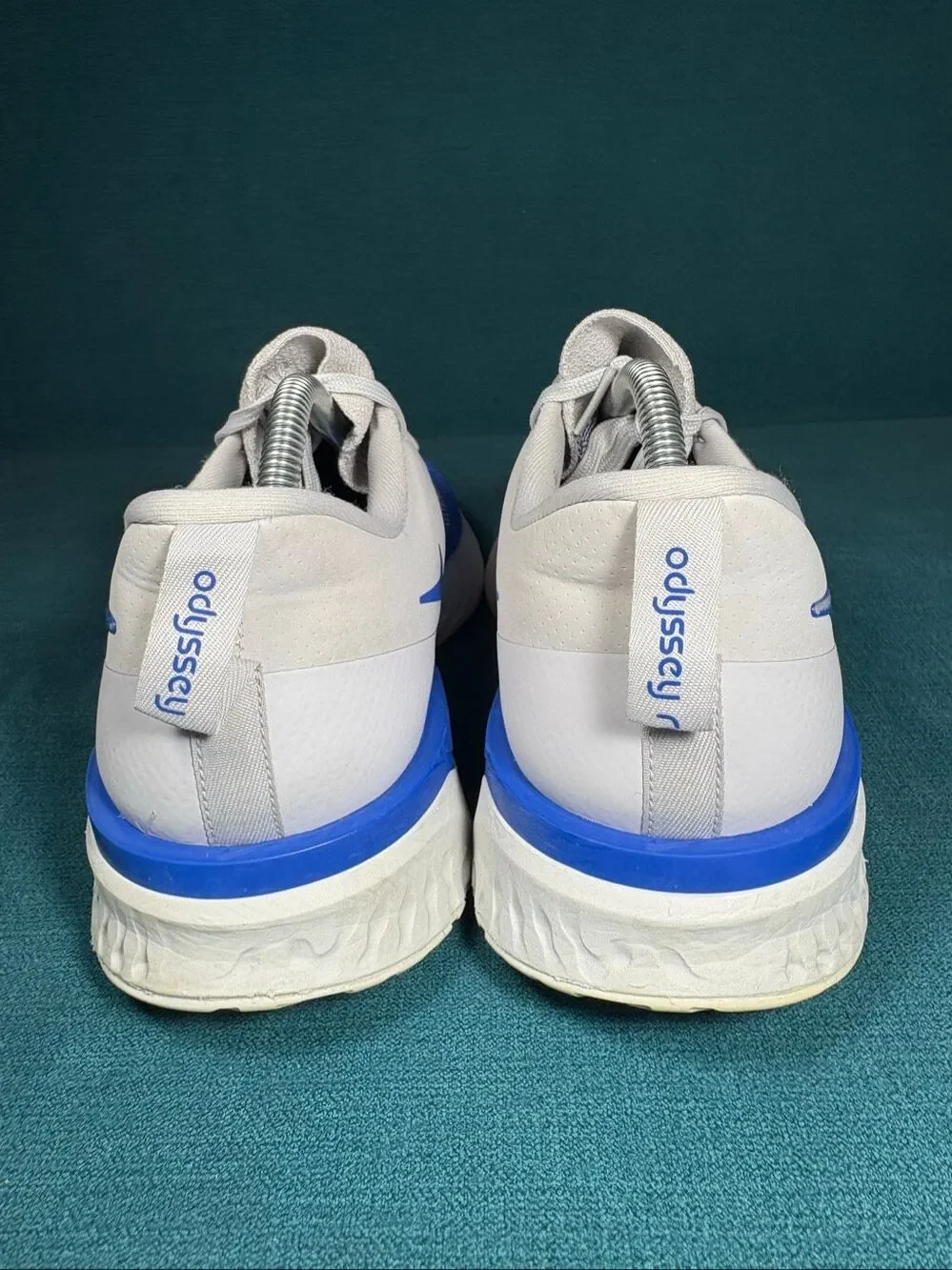 Nike Epic React Flyknit 1 Mens Size 11 Running Shoes White Racer Blue AH1015-004